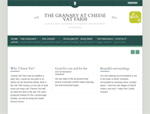 Tablet Screenshot of cheesevatfarm.co.uk